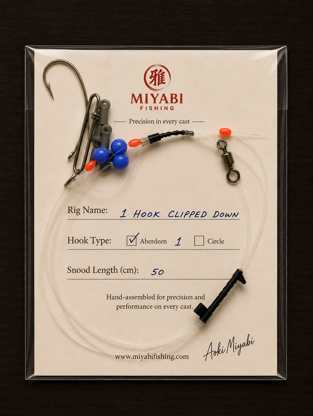 MIYABI Precision Clipped Down Rig – 1 Hook