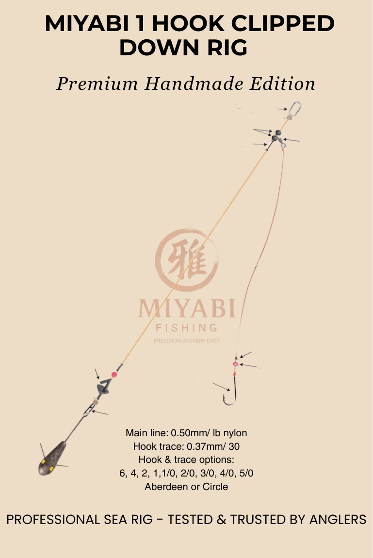 MIYABI Precision Clipped Down Rig – 1 Hook