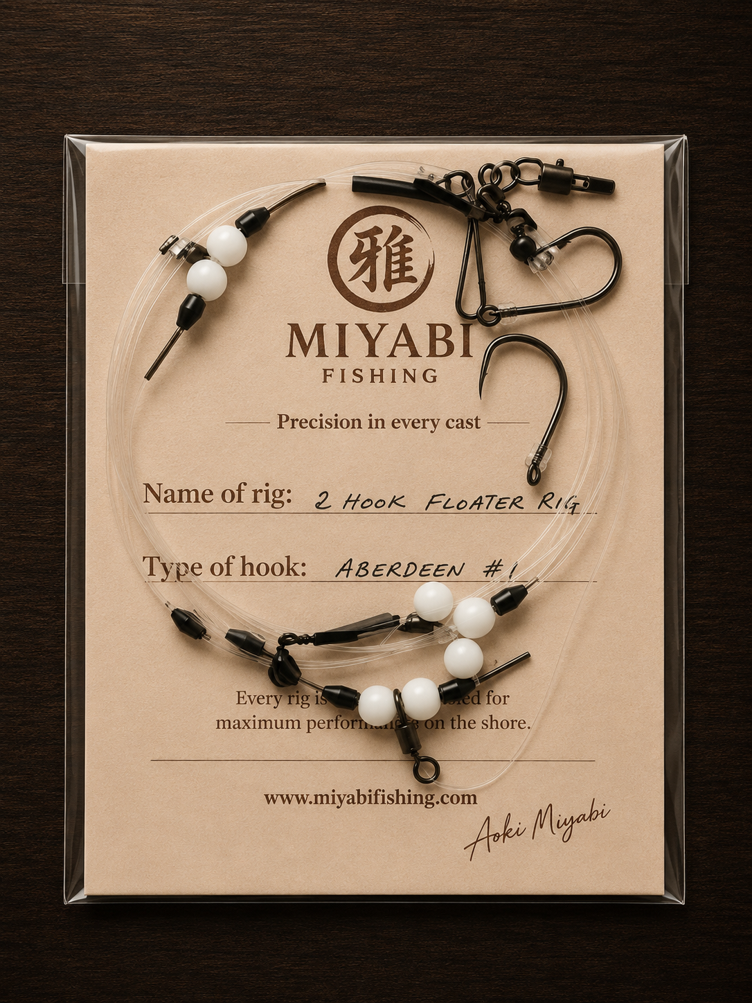 Aparejo de surfcasting MIYABI Precision de 2 anzuelos con flotador – Especialista en peces planos