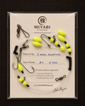 Aparejo de surfcasting MIYABI Precision de 2 anzuelos con flotador – Especialista en peces planos
