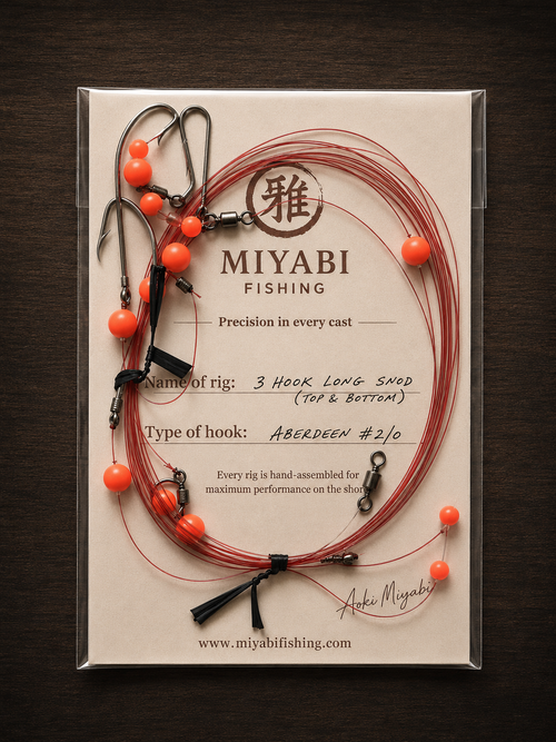 MIYABI Precision 3 Hook Long Snood Rig