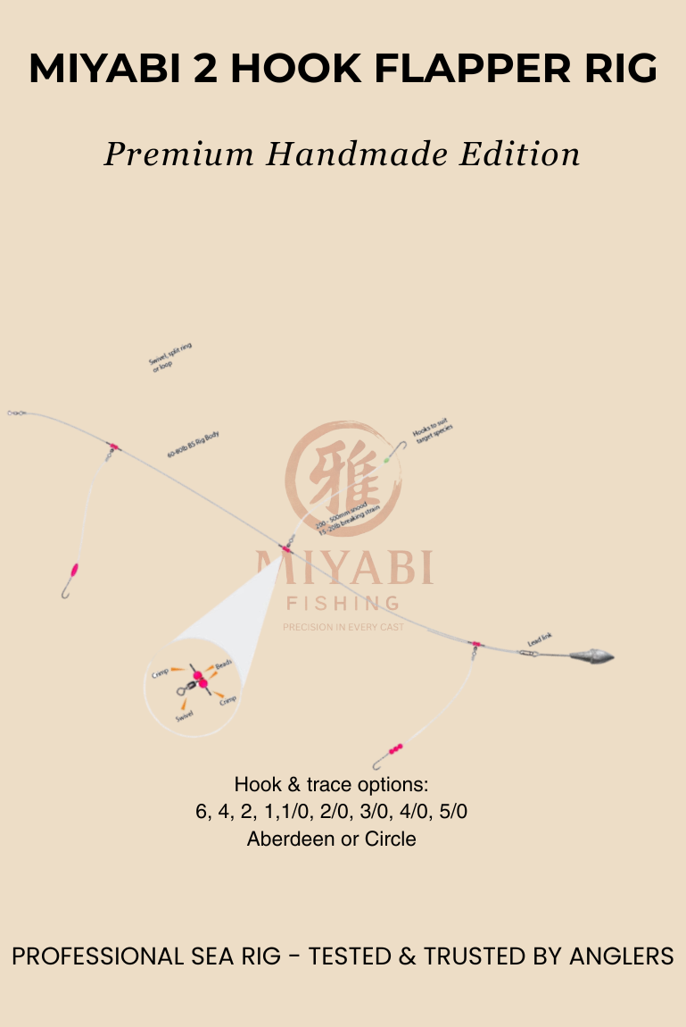 MIYABI Precision Flapper Rig – 2 Hook